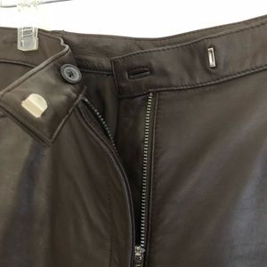 Butte soft dark brown leather pants.